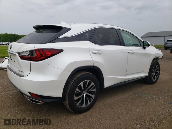 2021 Lexus RX 350 with VIN 2T2HZMDA8MC260110, listed as a Copart auction lot 58563605 with 46,894 mi miles and Salvage title. Bid and sale history available at DreamBid. Image 3.