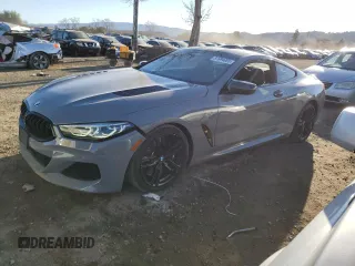2019 BMW 8 Series M850i xDrive with VIN WBABC4C50KBU95898, listed as a Copart auction lot 87694065 with 70,506 mi miles and Salvage Title. Bid and sale history available at carsss.com. Image 1.