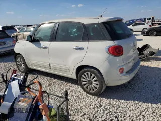 2014 FIAT 500L Easy with VIN ZFBCFABH8EZ018790, listed as a Copart auction lot 77992994 with 156,479 mi miles and Salvage Title. Bid and sale history available at carsss.com. Image 2.