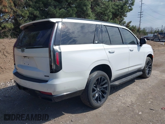 2023 Cadillac Escalade 4WD Sport z VIN 1GYS4EKL9PR394714, wystawiony jako IAAI lot #42074356 z przebiegiem 48 404 mil mil oraz . Historia ofert i sprzedaży dostępna na DreamBid. Obrazek 4.
