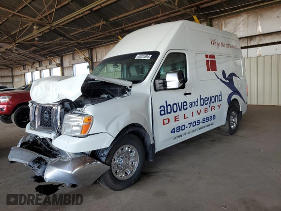 2021 Nissan NV SV with VIN 1N6AF0LY1MN806634, listed as a Copart auction lot 68228664 with 181,076 mi miles and Salvage Title. Bid and sale history available at carsss.com. Image 1.
