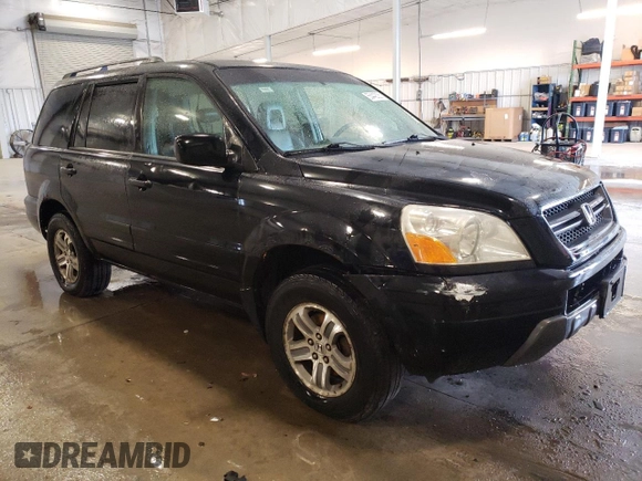 2003 Honda Pilot EX with VIN 2HKYF18643H620907, listed as a Copart auction lot 55442335 with 151,640 mi miles and Clean Title. Bid and sale history available at DreamBid. Image 4.