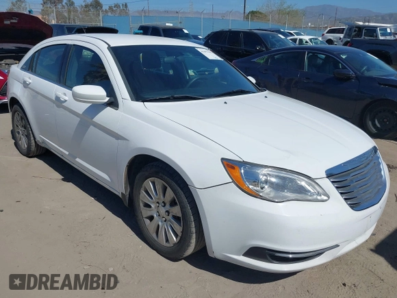 2013 Chrysler 200 LX with VIN 1C3CCBAB8DN688682, listed as a IAAI auction lot 41693101 with 125,478 mi miles. Bid and sale history available at carsss.com. Image 1.