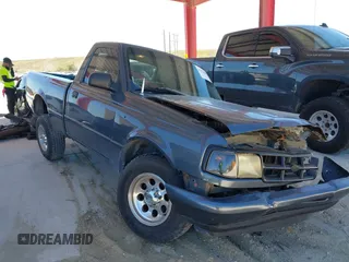 1993 Ford Ranger XL with VIN 1FTCR10U6PTA29717, listed as a IAAI auction lot 41832606 with 58,996 mi miles. Bid and sale history available at carsss.com. Image 1.