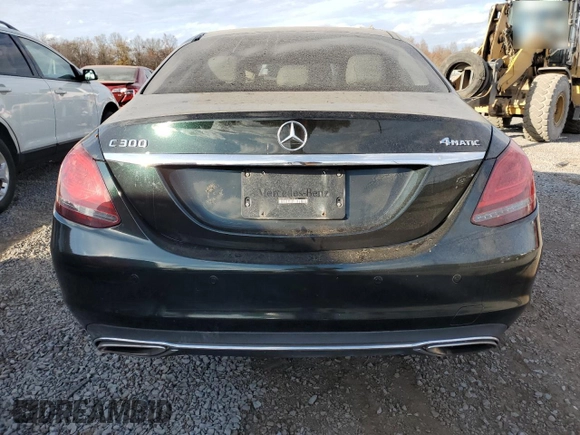 2019 Mercedes-Benz C 300 with VIN 55SWF8EB8KU302916, listed as a Copart auction lot 79090474 with 26,526 mi miles and Salvage title. Bid and sale history available at DreamBid. Image 6.