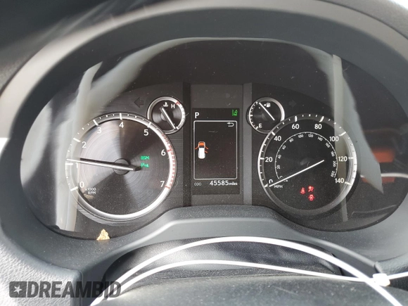 2023 Lexus GX 460 Premium with VIN JTJAM7BX4P5357977, listed as a Copart auction lot 53495245 with 45,585 mi miles and Salvage title. Bid and sale history available at DreamBid. Image 9.