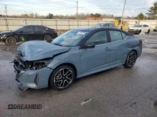 2025 Nissan Sentra SR with VIN 3N1AB8DV3SY246281, listed as a Copart auction lot 42156675 with 668 mi miles and Salvage Title. Bid and sale history available at DreamBid. Image 1.