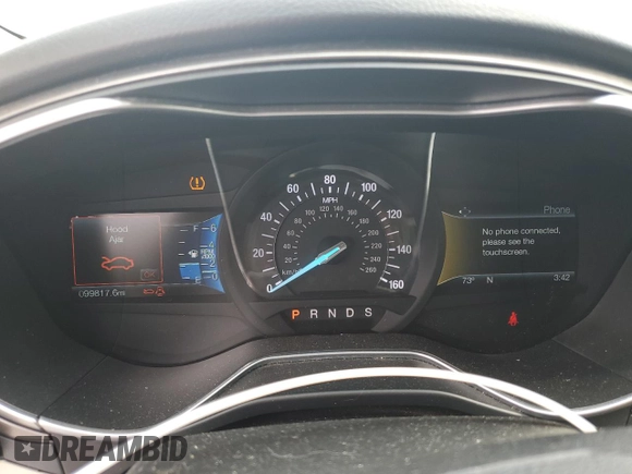 2017 Ford Fusion SE z VIN 3FA6P0H92HR203496, wystawiony jako Copart lot #56719365 z przebiegiem 99 817 mil mil oraz Szkoda całkowita • Salvage title. Historia ofert i sprzedaży dostępna na DreamBid. Obrazek 9.