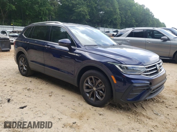 2023 Volkswagen Tiguan SE with VIN 3VV3B7AX9PM102224, listed as a Copart auction lot 57221585 with 21,202 mi miles and Salvage title. Bid and sale history available at DreamBid. Image 4.