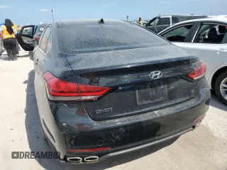 2015 Hyundai Genesis 5.0L with VIN KMHGN4JFXFU067518, listed as a Copart auction lot 75999994 with 0 mi miles and Non Repairable. Bid and sale history available at carsss.com. Image 6.