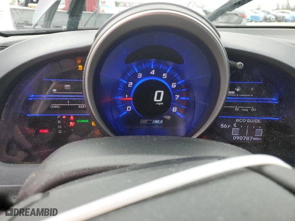 2011 Honda CR-Z EX with VIN JHMZF1D64BS004889, listed as a Copart auction lot 45704995 with 90,787 mi miles and Salvage Title. Bid and sale history available at carsss.com. Image 9.