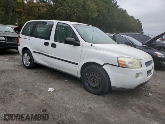 2007 Chevrolet Uplander LS z VIN 1GNDU23157D169978, wystawiony jako Copart lot #77988574 z przebiegiem 44 545 mil mil oraz Czysty tytuł • Clean title. Historia ofert i sprzedaży dostępna na DreamBid. Obrazek 4.