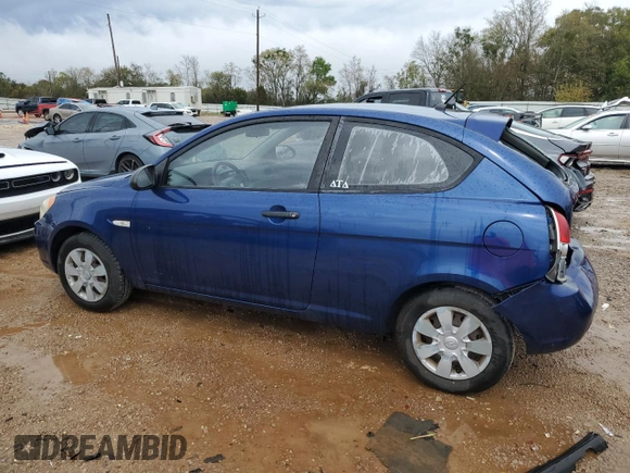 2007 Hyundai Accent GS with VIN KMHCM36C37U003798, listed as a Copart auction lot 50176595 with 122,342 mi miles and Salvage Title. Bid and sale history available at carsss.com. Image 2.