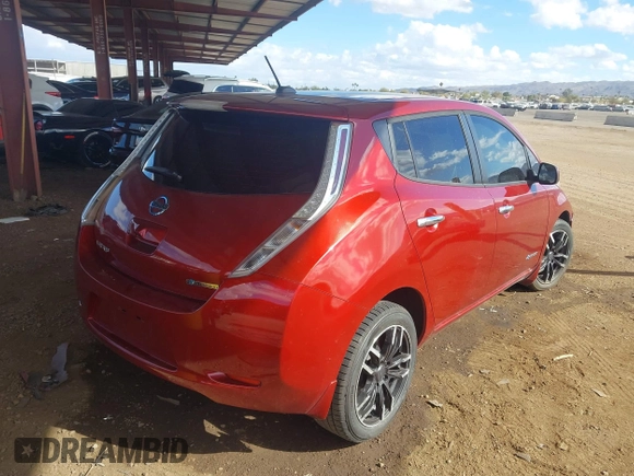 2015 Nissan LEAF SV with VIN 1N4AZ0CP5FC308068, listed as a IAAI auction lot 41582997 with 53,230 mi miles. Bid and sale history available at carsss.com. Image 4.