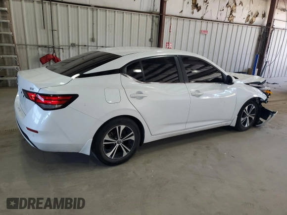 2021 Nissan Sentra SV with VIN 3N1AB8CV1MY296374, listed as a Copart auction lot 51460715 with 37,727 mi miles and Salvage Title. Bid and sale history available at DreamBid. Image 3.