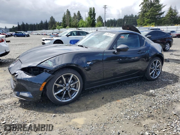 2023 Mazda MX-5 Miata Grand Touring with VIN JM1NDAM73P0561004, listed as a Copart auction lot 57362075 with 12,783 mi miles and Salvage title. Bid and sale history available at DreamBid. Image 1.