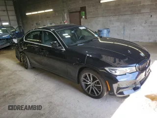2020 BMW 3 Series 330i xDrive with VIN 3MW5R7J01L8B09304, listed as a Copart auction lot 50698125 with 49,409 mi miles and Salvage Title. Bid and sale history available at carsss.com. Image 4.
