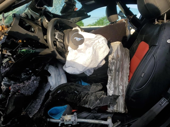 2023 Ford Mustang EcoBoost with VIN 1FA6P8THXP5101345, listed as a Copart auction lot 57762135 with Not provided miles and Non repairable. Bid and sale history available at DreamBid. Image 7.