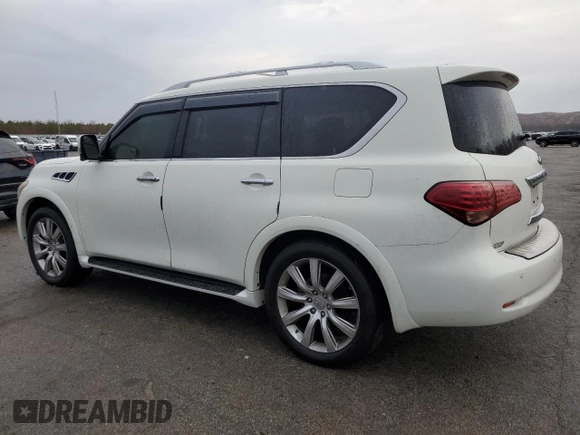 2013 Infiniti QX56 with VIN JN8AZ2NE6D9060512, listed as a Copart auction lot 82488344 with 139,191 mi miles and Clean Title. Bid and sale history available at carsss.com. Image 2.