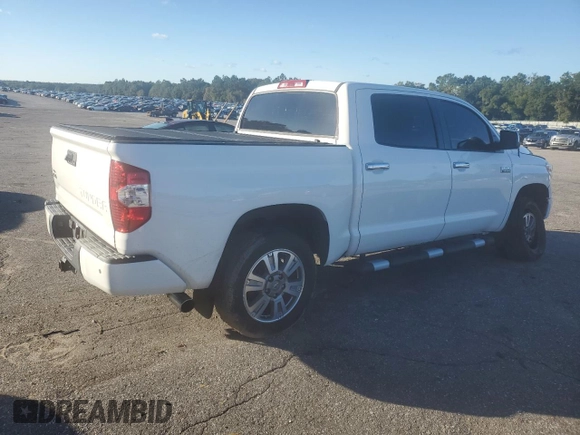 2017 Toyota Tundra Platinum with VIN 5TFAW5F10HX606854, listed as a Copart auction lot 84322634 with 65,668 mi miles and Salvage title. Bid and sale history available at DreamBid. Image 3.