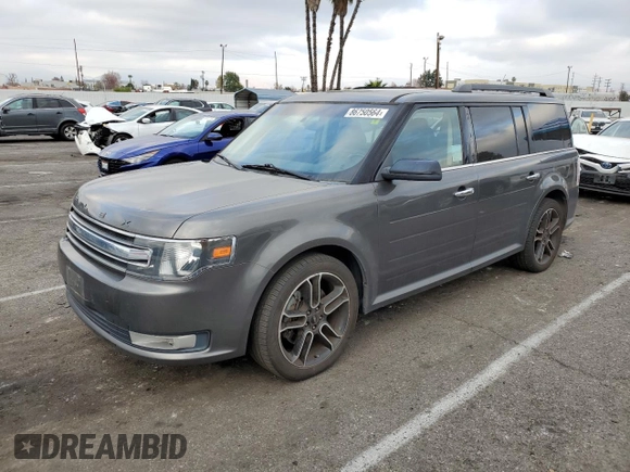 2015 Ford Flex SEL with VIN 2FMGK5C80FBA20338, listed as a Copart auction lot 86750564 with 72,464 mi miles and Clean Title. Bid and sale history available at carsss.com. Image 1.