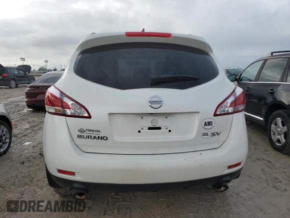 2014 Nissan Murano SV with VIN JN8AZ1MU7EW414656, listed as a Copart auction lot 75026614 with 0 mi miles and Salvage Title. Bid and sale history available at carsss.com. Image 6.
