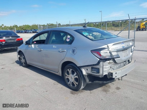 2014 Honda Civic Hybrid with VIN 19XFB4F23EE001744, listed as a IAAI auction lot 41261440 with 196,201 mi miles. Bid and sale history available at carsss.com. Image 3.
