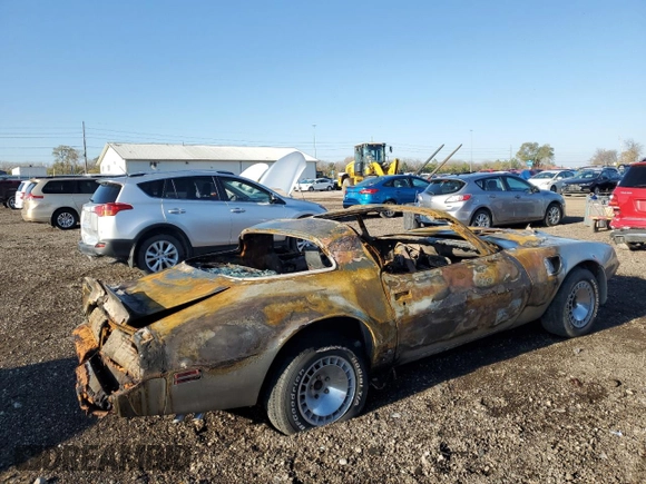 1979 Pontiac Firebird with VIN 2XB87K9L170230, listed as a Copart auction lot 78530924 with Not provided miles and Salvage title. Bid and sale history available at DreamBid. Image 3.