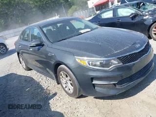 2016 Kia Optima LX with VIN 5XXGT4L33GG111427, listed as a IAAI auction lot 42801281 with 163,013 mi miles and . Bid and sale history available at DreamBid. Image 1.