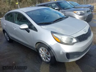 2012 Kia Rio LX with VIN KNADM4A31C6071650, listed as a IAAI auction lot 41704091 with 218,687 mi miles. Bid and sale history available at carsss.com. Image 1.