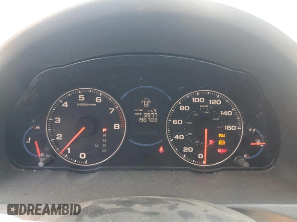 2004 Acura TSX w/Navigation with VIN JH4CL96904C014711, listed as a Copart auction lot 52646355 with 196,703 mi miles and Salvage Title. Bid and sale history available at carsss.com. Image 9.