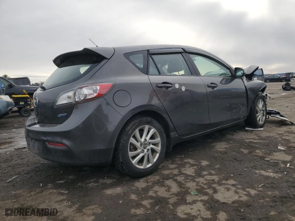 2013 Mazda Mazda3 i Grand Touring with VIN JM1BL1MP6D1724160, listed as a Copart auction lot 46107525 with 0 mi miles and Salvage Title. Bid and sale history available at carsss.com. Image 3.