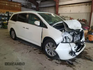 2017 Honda Odyssey EX-L with VIN 5FNRL5H66HB005558, listed as a Copart auction lot 51144495 with 26,128 mi miles and Salvage Title. Bid and sale history available at DreamBid. Image 4.