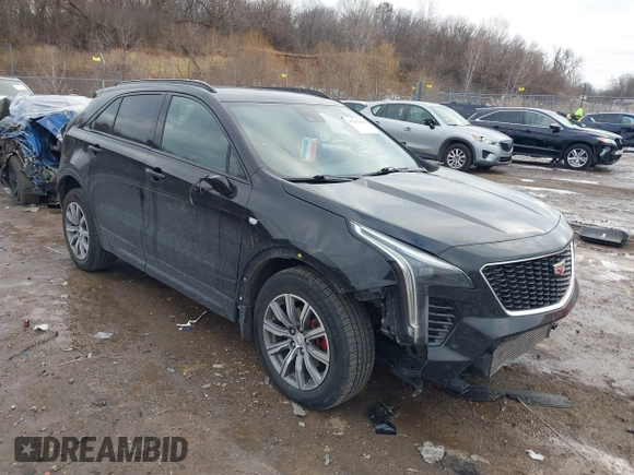 2021 Cadillac XT4 AWD Sport with VIN 1GYFZFR49MF065225, listed as a IAAI auction lot 41191994 with 58,095 mi miles and . Bid and sale history available at DreamBid. Image 1.
