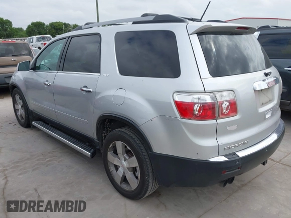 2011 GMC Acadia SLT1 with VIN 1GKKRRED0BJ172027, listed as a IAAI auction lot 42091150 with 170,436 mi miles and . Bid and sale history available at DreamBid. Image 3.