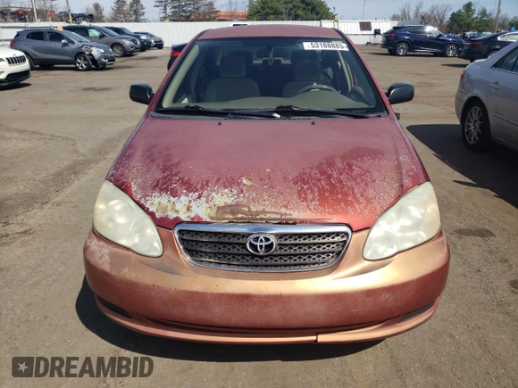 2006 Toyota Corolla CE with VIN 1NXBR32E86Z616762, listed as a Copart auction lot 53188885 with 223,397 mi miles and Clean Title. Bid and sale history available at DreamBid. Image 5.