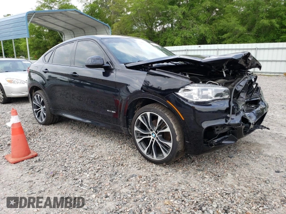 2018 BMW X6 xDrive35i with VIN 5UXKU2C54J0Z62110, listed as a Copart auction lot 47751983 with 48,807 mi miles. Bid and sale history available at carsss.com. Image 4.