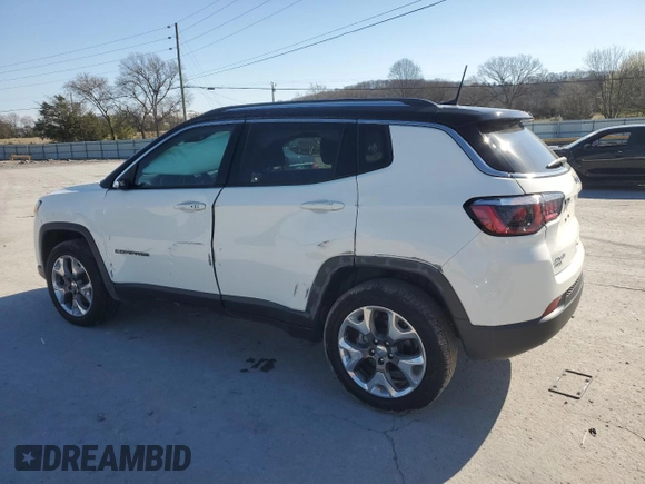 2020 Jeep Compass Limited with VIN 3C4NJDCB9LT120202, listed as a Copart auction lot 49479475 with 74,355 mi miles and Salvage Title. Bid and sale history available at carsss.com. Image 2.