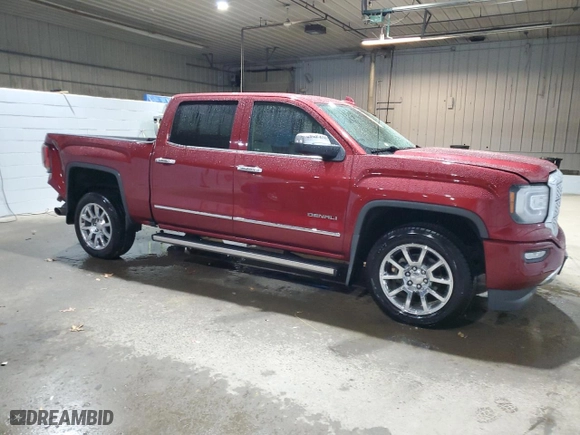 2018 GMC Sierra 1500 Denali with VIN 3GTU2PEC6JG159626, listed as a Copart auction lot 81371384 with 101,456 mi miles and Salvage Title. Bid and sale history available at carsss.com. Image 4.