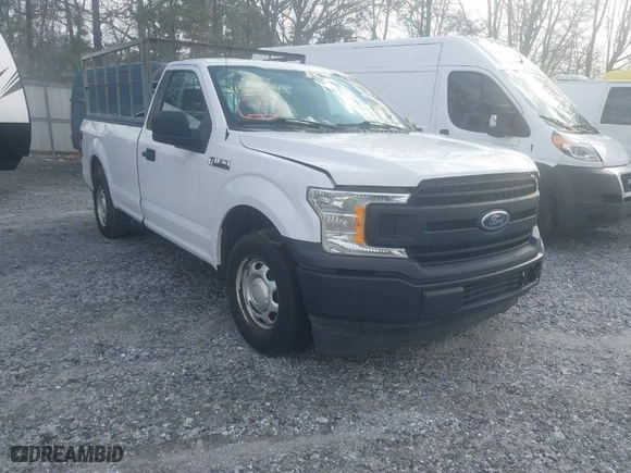 2019 Ford F-150 XL with VIN 1FTMF1CB5KKC45676, listed as a IAAI auction lot 41526334 with 220,464 mi miles. Bid and sale history available at carsss.com. Image 1.