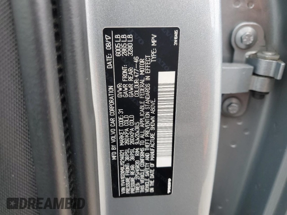 2018 Volvo XC90 with VIN YV4102XMXJ1214821, listed as a Copart auction lot 50440365 with 117,062 mi miles and Salvage Title. Bid and sale history available at DreamBid. Image 14.
