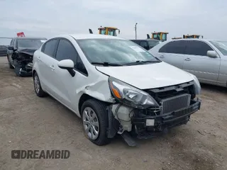 2017 Kia Rio LX with VIN KNADM4A36H6035332, listed as a IAAI auction lot 41690597 with 95,631 mi miles. Bid and sale history available at carsss.com. Image 1.