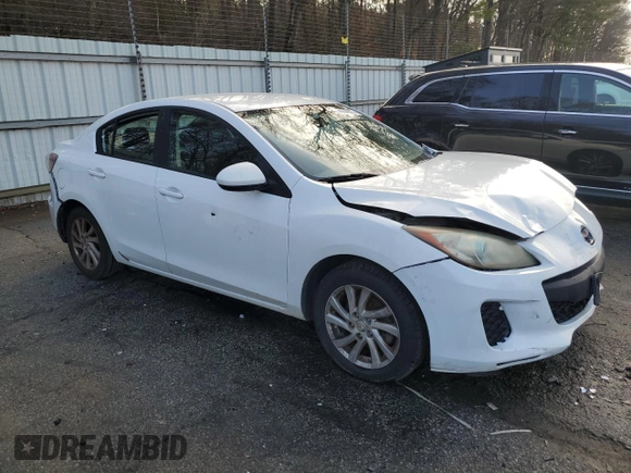 2012 Mazda 3 i Touring with VIN JM1BL1V74C1601034, listed as a Copart auction lot 44339875 with Not Provided miles and Salvage Title. Bid and sale history available at DreamBid. Image 4.