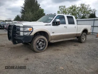 2013 Ford F-250 XL with VIN 1FT7W2BT0DEA61387, listed as a Copart auction lot 53798935 with 156,392 mi miles and Salvage title. Bid and sale history available at DreamBid. Image 1.