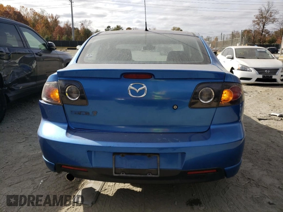2006 Mazda 3 s with VIN JM1BK324161509246, listed as a Copart auction lot 79171734 with 75,595 mi miles and Salvage Title. Bid and sale history available at DreamBid. Image 6.