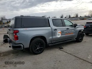 2023 Chevrolet Silverado 1500 Custom with VIN 1GCPDBEK3PZ142177, listed as a Copart auction lot 84017994 with 21,862 mi miles and Salvage Title. Bid and sale history available at DreamBid. Image 3.