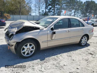 2003 Mercedes-Benz C 240 with VIN WDBRF61J13F307614, listed as a Copart auction lot 51141135 with 22,649 mi miles and Salvage title. Bid and sale history available at DreamBid. Image 1.