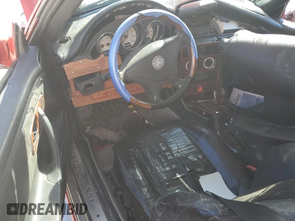 2002 Mercedes-Benz SLK 320 with VIN WDBKK65F72F248313, listed as a Copart auction lot 76538554 with Not Provided miles and Salvage Title. Bid and sale history available at DreamBid. Image 8.