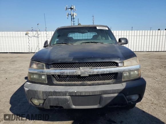 2002 Chevrolet Avalanche with VIN 3GNEC13T32G184641, listed as a Copart auction lot 73548844 with 183,307 mi miles and Salvage Title. Bid and sale history available at carsss.com. Image 5.