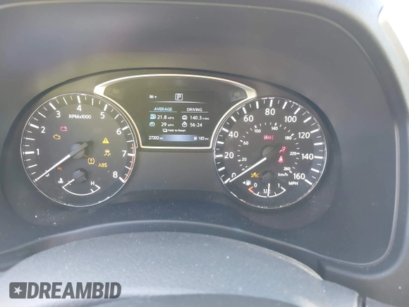 2020 Nissan Pathfinder S with VIN 5N1DR2AN0LC647977, listed as a IAAI auction lot 41442581 with 27,202 mi miles. Bid and sale history available at carsss.com. Image 7.